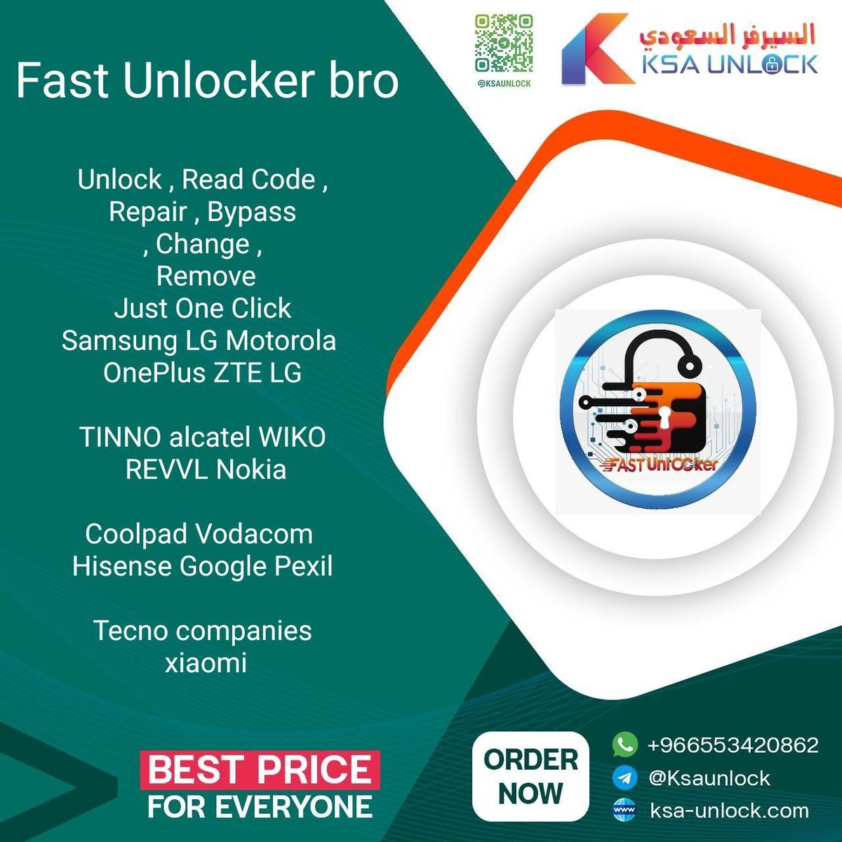 ksaunlock's tweet photo. Unlock , Read Code , Repair , Bypass , Change , Remove
Just One Click
Samsung LG Motorola OnePlus ZTE LG

TINNO alcatel WIKO REVVL Nokia

Coolpad Vodacom Hisense Google Pexil

Tecno companies xiaomi

Web services ✅✅
https://t.co/HJUkn9QRn5 https://t.co/OooXCNsj8B
