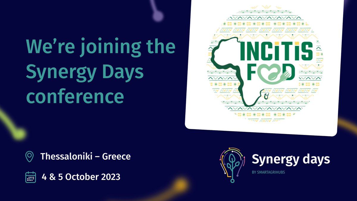 SmartAgriHubs (@smartagrihubs) on Twitter photo ๐ซฑ๐ปโ๐ซฒ๐ฟ Partnering for a #sustainable future ๐
<a href="/INCiTiSFOOD/">INCiTiS-FOOD</a> improves #food and #nutrition security with partnerships between Africa and Europe. โ
Meet them at the #SynergyDaysConference
Register now: smartagrihubs.eu/synergy-days
๐
4/5 October 2023
๐ Thessaloniki ๐ซฑ๐ปโ๐ซฒ๐ฟ Partnering for a #sustainable future ๐
<a href="/INCiTiSFOOD/">INCiTiS-FOOD</a> improves #food and #nutrition security with partnerships between Africa and Europe. โ
Meet them at the #SynergyDaysConference
Register now: smartagrihubs.eu/synergy-days
๐
4/5 October 2023
๐ Thessaloniki