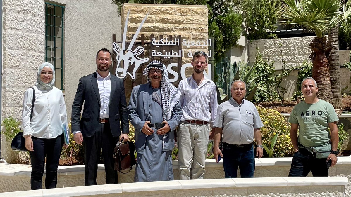 HSFJerusalem's tweet photo. Our first day in beautiful #Amman: @HSFJerusalem delegation meeting with @RSCNJordan and #HorizonsForGreenDevelopment to discuss possible environmental collaborations in the region https://t.co/IlBVR1CmnA