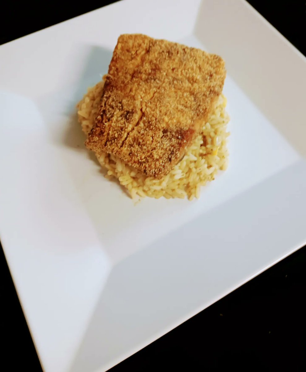 Having a cheat day Fried Salmon with Cilantro Lime Rice  #healthiswealth2023 #healthyfood #HealthyLifestyle #Yeslawd