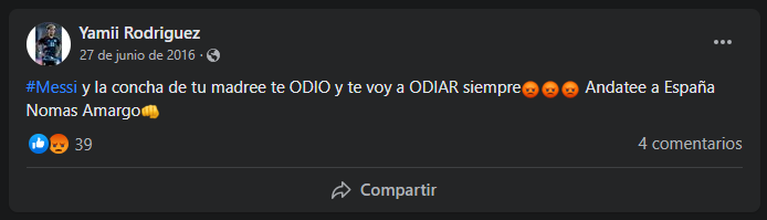 diegoborinsky's tweet photo. Yamila Rodriguez tiene el derecho a idolatrar a quien se le antoje, sin importarle en qué país nació. Pero que no nos tome por tontos. "¿Cuándo fui anti Messi?", se quejó hoy. Bueno, en 2016, por ejemplo. https://t.co/CFp7mSBv8g