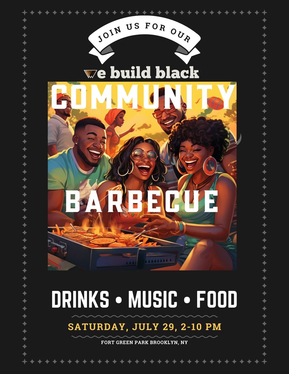 Pull up and pig out with us this Saturday at the <a href="/webuildblack/">We Build Black</a> BBQ