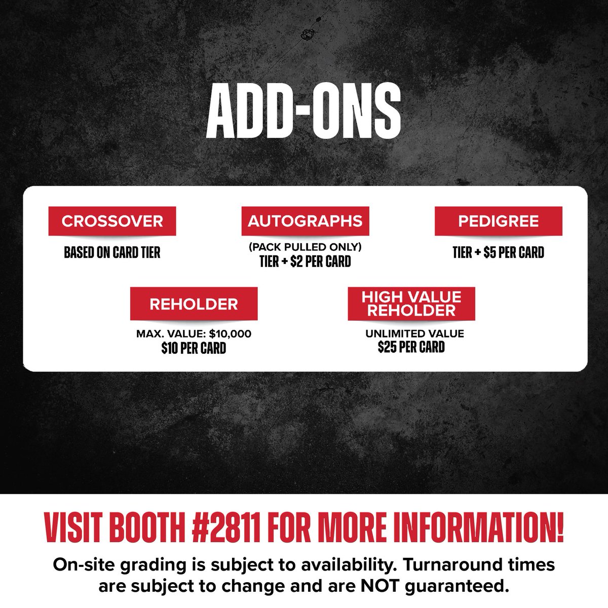 Clearest slab in the business✅ 
Beautiful new label✅
Lowest on-site grading fees at <a href="/nsccshow/">The National Sports Collectors Convention Inc.</a> ✅✅✅✅

The National starts TOMORROW and our team is ready to accept those cards! Stop by booth #2811 to take advantage of our unbeatable on-site grading. 

Also, don’t forget to put