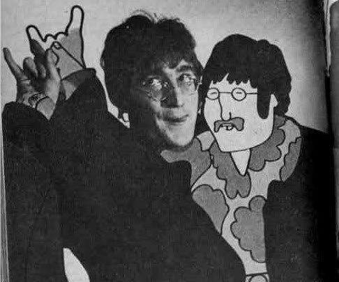 ceofjohnlennon's tweet image. are you happy like john lennon with his own cardboard?