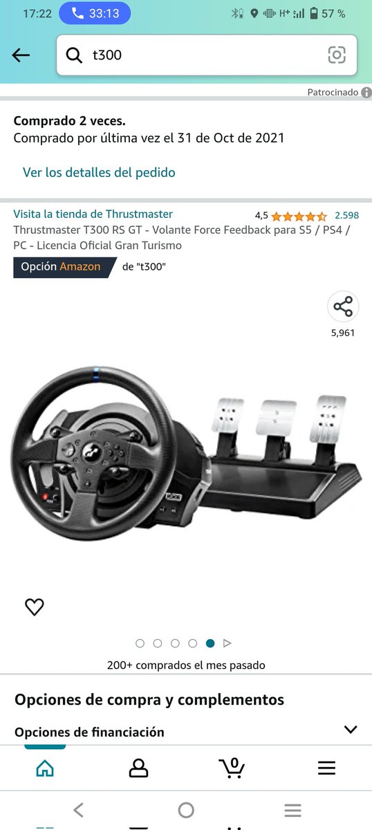 SE VENDEE!!! Thrustmaster T300 RS GT - Volante Force Feedback para PS5 / PS4 / PC - Licencia Oficial Gran Turismo

Más info ✉️