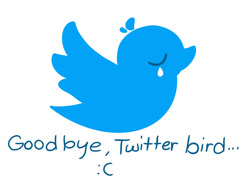 Edimay8's tweet photo. #GoodbyeTwitterbird
Today when I check on this website, the logo changed into X. I liked the bird logo better. I had no idea what happened, until my friend told me that the creator did this.
I've been using Twitter for 4 years and I'm gonna miss you, blue bird. https://t.co/YT7rppYqqW