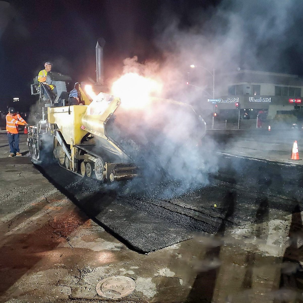 CityofSanDiego's tweet photo. Work is starting on the Convoy Street road repair project! Crews will be working at 🌜 night for the next few weeks preparing the street for complete resurfacing. Expect minor impacts to traffic as some lanes will be partially closed overnight. @MayorToddGloria #GettingItDone 🙌 https://t.co/oUOiw4lgvL