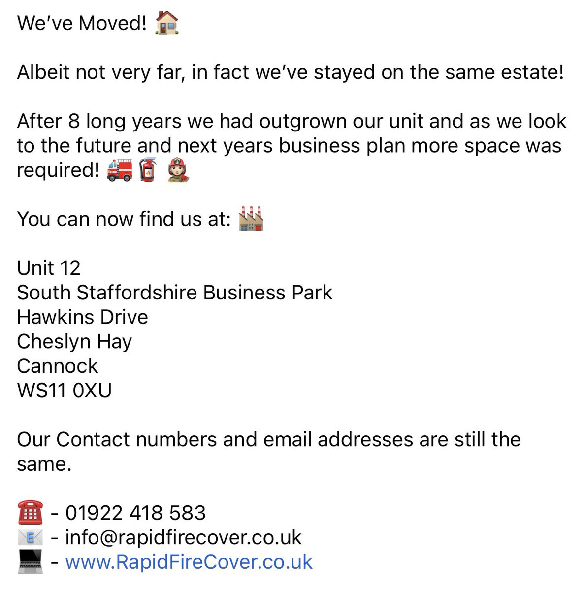 RapidFireCover's tweet photo. We’ve Moved! 🏠 🚒🧯

#weareRapidFire🔥🚒 #WaterBowser #FilmMaking 🎬 #FireCover #WaterTanker #WetDown #RainFx  #TvFireSafety #Production #Firefighter #FireBrigade #FireRescue #FireEngine #FireSafety #Safety #SFX #SpecialEffects #Filming #EventFireCover #Festival #HealthandSafety https://t.co/c4MRHkt4Iy