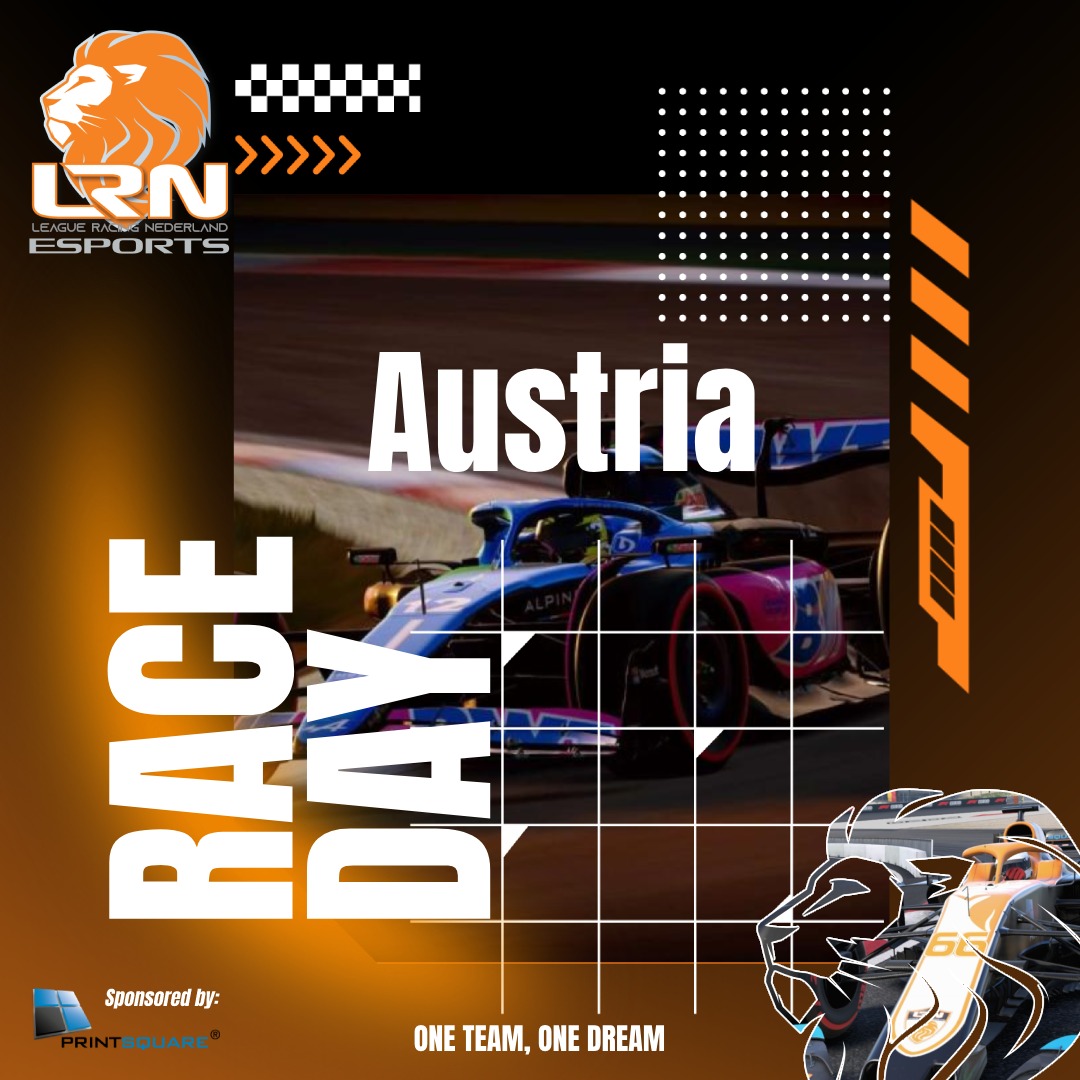 LeagueRacingNL's tweet photo. RaceDay at @V_UMF1 🦁

Tonight the 1th race in the Austrian Alps on the Spielberg circuit 🇦🇹

Our drivers tonight:
- @LRN_Dani
- @Slosshi12

#lrnesports #oneteamonedream #fightlikealion https://t.co/UstBt2GSXK