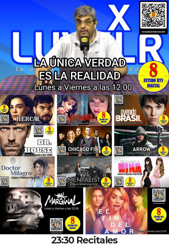 Disfrutá de nuestra programación
canal8tv.com.ar
Descargá nuestras apps
App 1: play.google.com/store/apps/det…...
App 2: play.google.com/store/apps/det…...
En tu Celular, Tablet o TV te acompañamos.