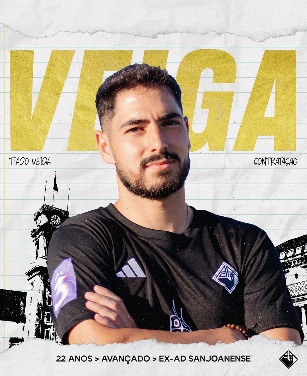 𝗧𝗶𝗮𝗴𝗼 𝗩𝗲𝗶𝗴𝗮 pronto para entrar em campo e representar a sua cidade na #Liga3 🧑‍🎓