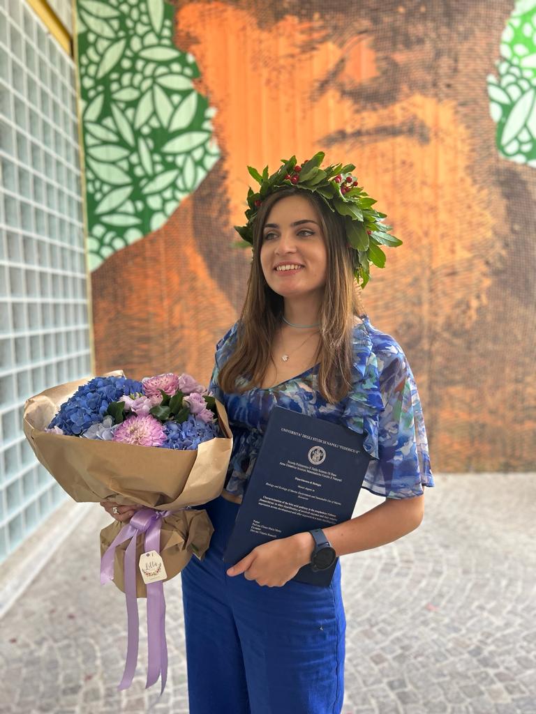 Yesterday I discussed my master’s thesis on the study of folic acid pathway in #copepods Calanus finmarchicus. I'm so happy to have reached this goal, and infinitely grateful to my mentor <a href="/VRoncalli/">vittoria roncalli</a> who followed me during the thesis.🎓🧬🎉
#marinebiology #SznDohrn #unina