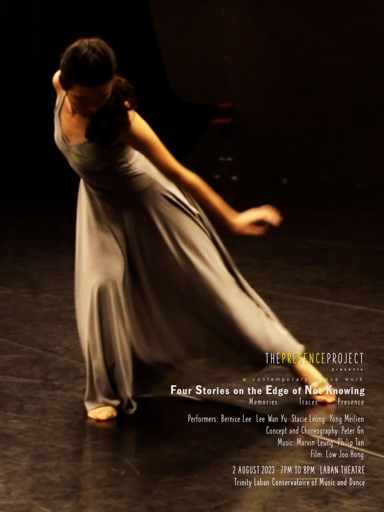 As part of the dance summer school, esteemed Singaporean dance educator and choreographer, TL alum Peter Gn and The Presence Project will be presenting Four Stories on the Edge of Not Knowing on 2 August.

Join us for some free drinks after.

trinitylaban.ac.uk/whats-on/event…