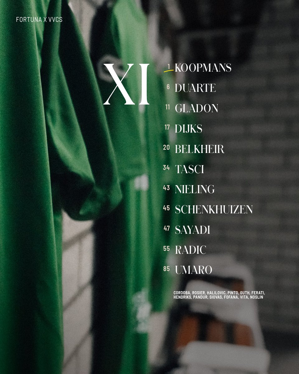 FortunaSittard's tweet image. Vandaag aan de aftrap…

#forvvcs