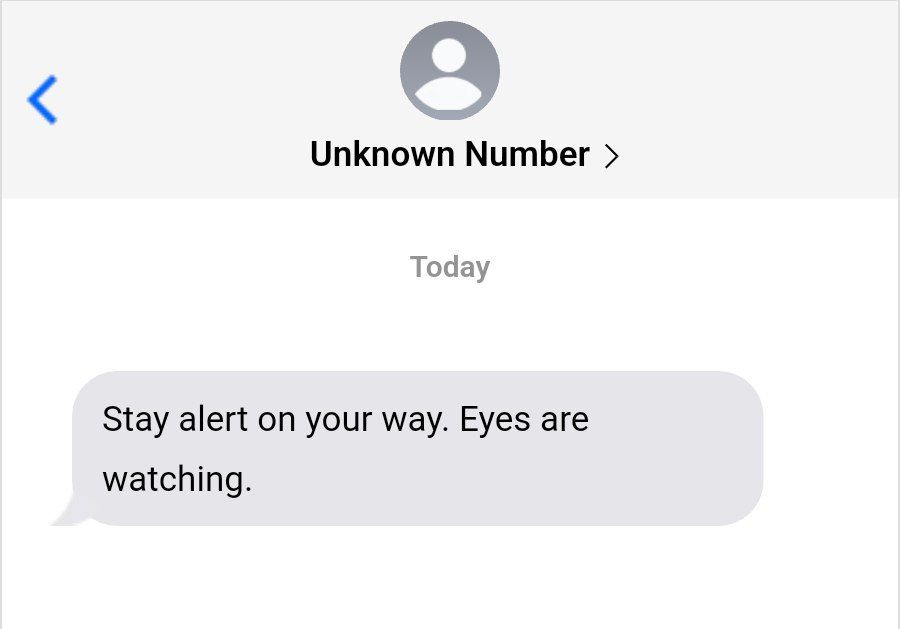 ㅤ
ㅤ 
                   D-DAY of Flight to Netherlands
                   You got a text message from an
                   unregistered number.

ㅤ