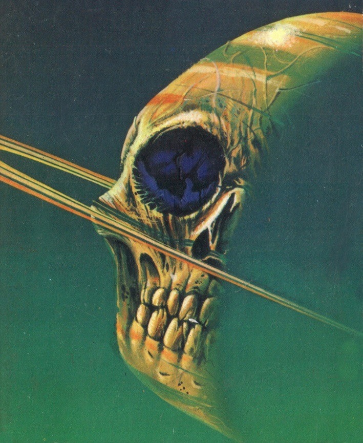 70sscifi's tweet image. There are two types of skull planet