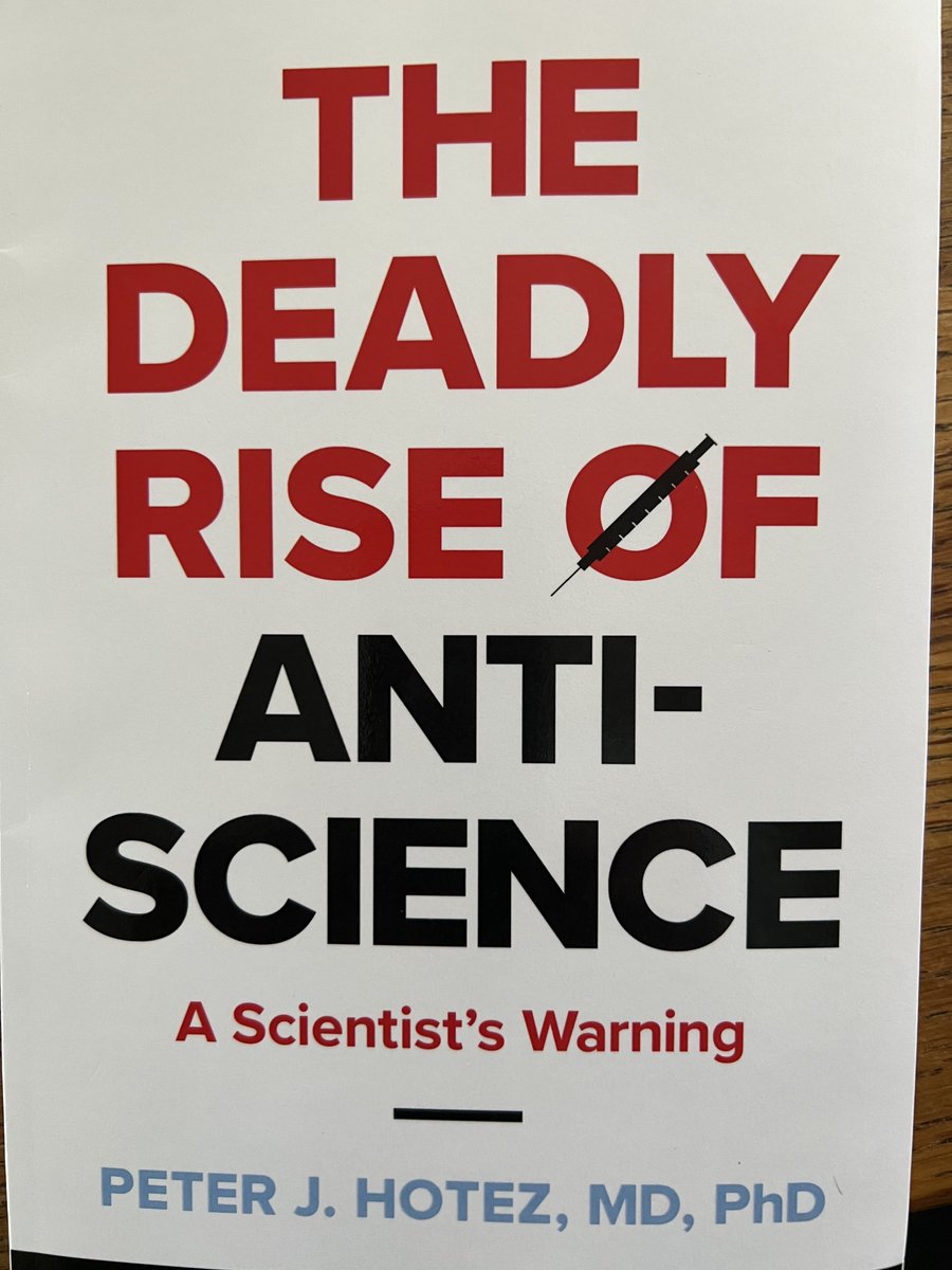 EricTopol's tweet photo. I got my advance copy of @PeterHotez's new tour de force book today—a couple of sentences on the back cover encapsulate my thoughts on it and his courageous work https://t.co/ylV0Jv03X7