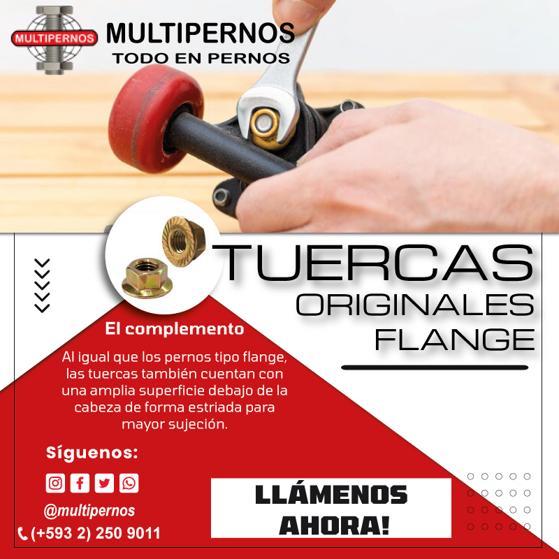multipernos's tweet photo. Al igual que los pernos flange, las tuercas también cuentan con una amplia superficie debajo de la cabeza de forma estriada para mayor sujeción.
☑️Visítanos:https://t.co/WyCStIkoo4
☑️Hexagonales con sombrero tropicalizado
☑️Mejor sujeción
☑️Mayor valor estético
#Quito #tuercas https://t.co/c2oS1GOKiN