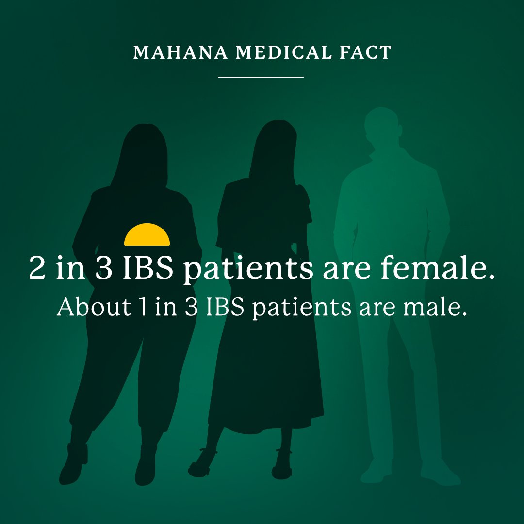 #DidYouKnow  #IBS is nearly 2X more common in women than men. When high rates of estrogen and progesterone interfere, it can slow down #gut motility.  #GI #GImotility #guthealth #GIpsych #ibsawareness #ibsrelief #mahanaibs 

* Palsson et al., Gastroenterology 2020;158:1262–1273