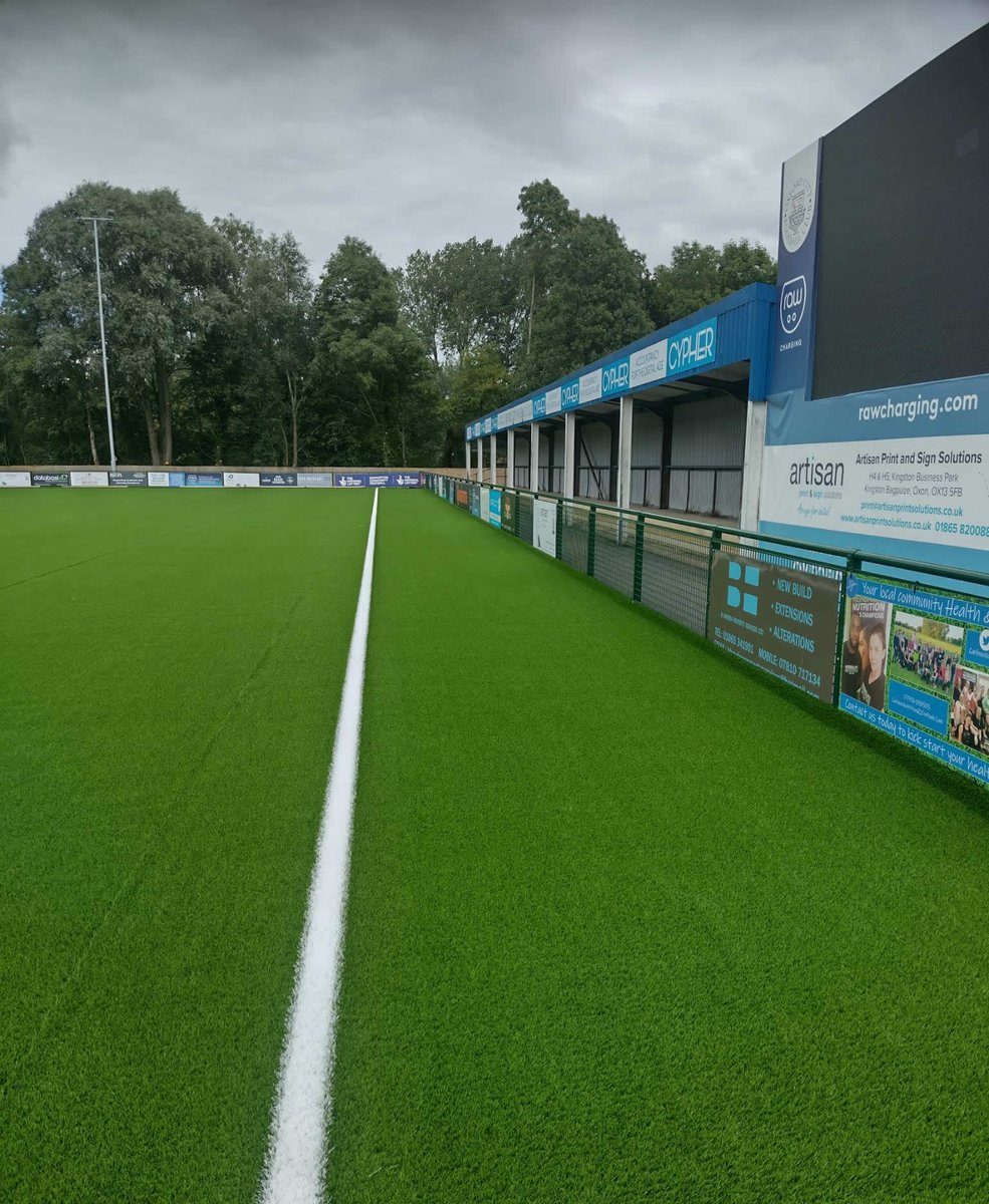 PST_Sport's tweet photo. Pitch is green once again at @OxCityFC. The chosen surface; @CCGrassChina TriPlex 45 which combines 3 different shaped yarns to produce an exceptional artificial turf football system. Once complete, the new surface will be tested to #FIFAQualityPro, ready for the new season ⚽️⚽️ https://t.co/7EKmHd3ctt