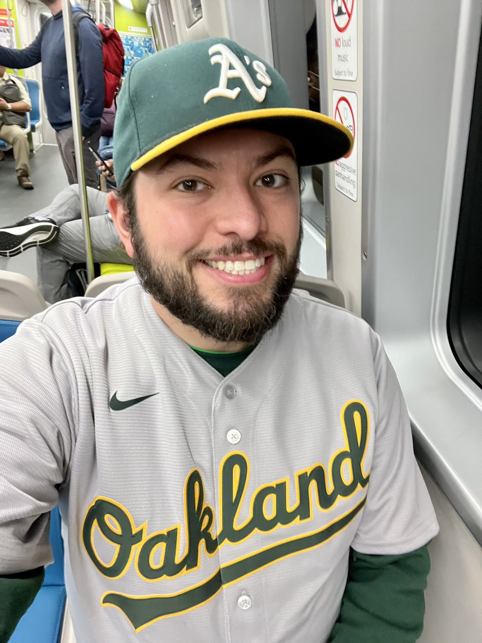 BART on X: Love seeing A's and Giants fans repping their team on