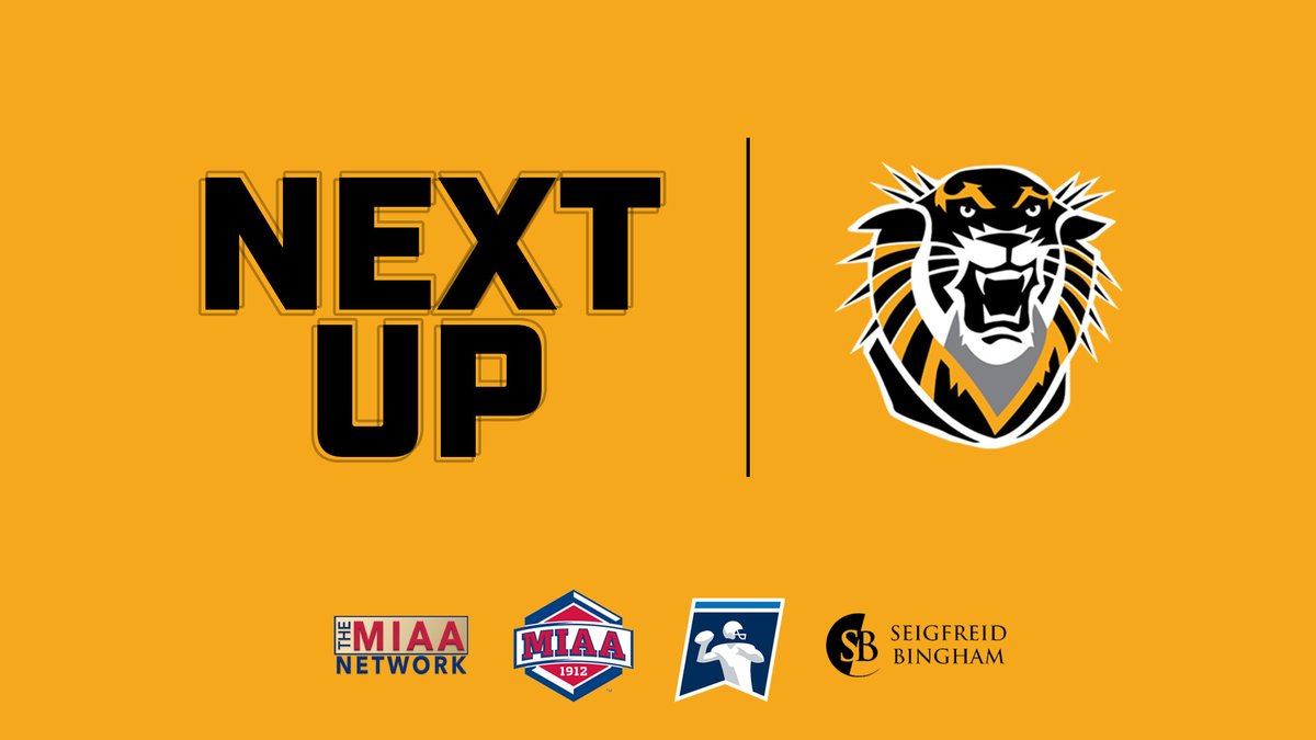 TheMIAA's tweet photo. The Fort Hays State Tigers are up next at MIAA Football Media Day, presented by Seigfreid Bingham. Tune in to https://t.co/sQldY82FLn! Use #AskMIAA to post a question for the coaches. https://t.co/FT8wDLH44o