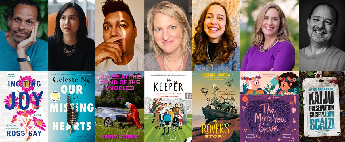 🏆Congratulations to the winners of the 2023 #OhioanaBookAwards! 
Nonfiction: #RossGay
Fiction: #CelesteNg <a href="/pronounced_ing/">Celeste Ng</a>
Poetry: #SaeedJones
About Ohio/An Ohioan: #KelceyErvick
Middle Grade: #JasmineWarga @jasminewarga
Juvenile: #MarcyCampbell
Readers' Choice: #JohnScalzi
🧵1/