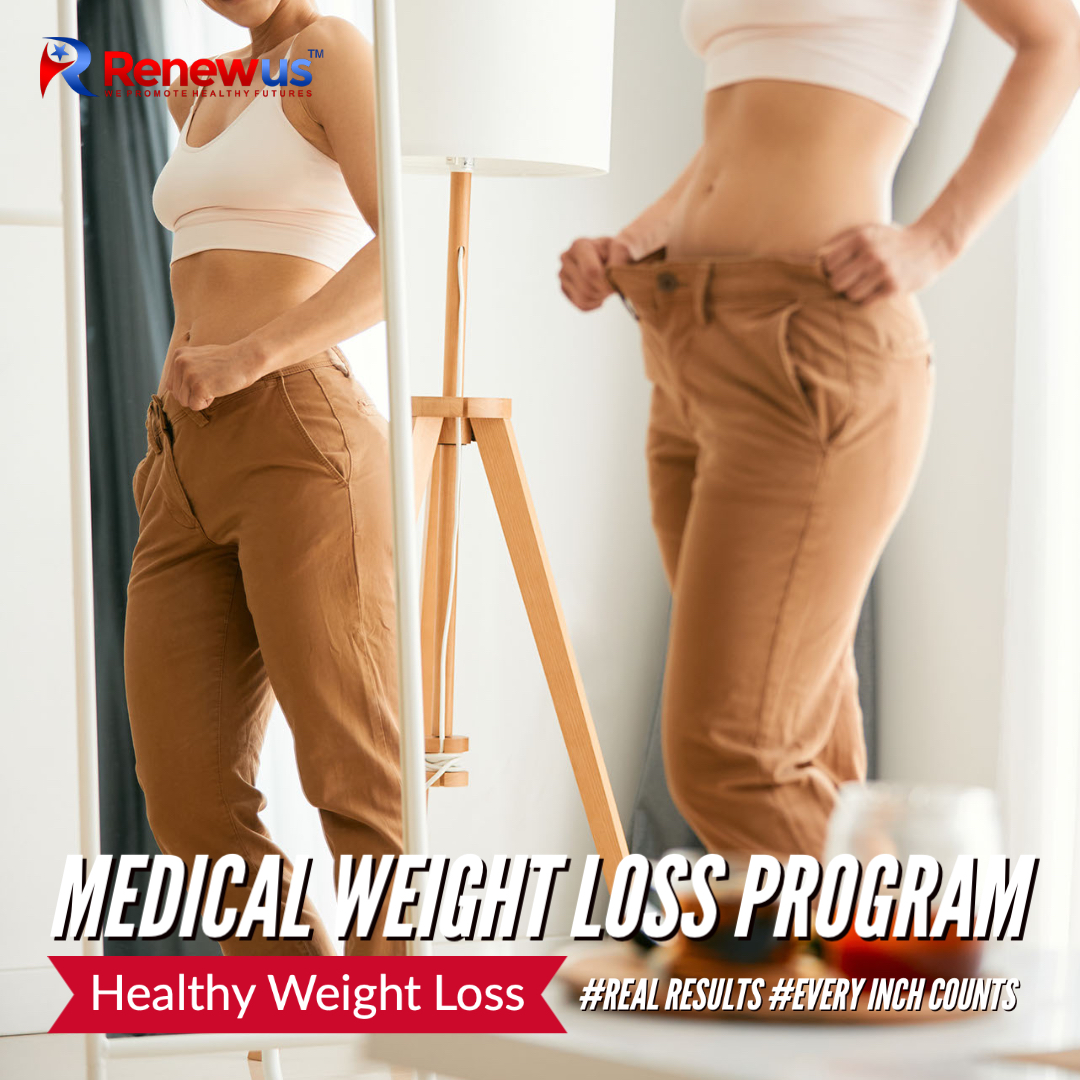 Slow metabolism, genetics, aging, food sensitivity, poor diet, lack of motivation. All of the above can be the reasons why you can't lose weight. Check out Renewus' customized, physician-guided weight management program. 888-210-3054 renewus.com #Renewus #weightloss