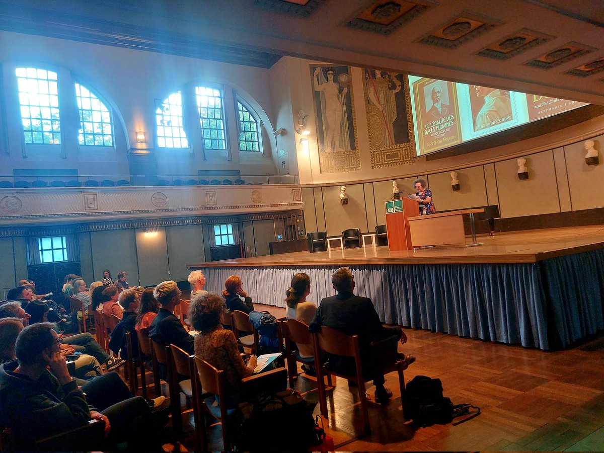 KMashimi's tweet photo. Faye Harrison opening the #DGSKA conference 2023 in Munich with her talk on 'Remaking Anthropology in the Age of Contested Knowledge' https://t.co/YnZ0jx1ABl