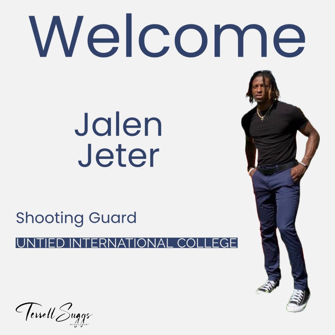 I would like to officially welcome @jeterwrld_ to Terrell Suggs Management. He attends @unitedicollege majoring in Communication Mass Media. @jeterwrld_ is a point guard for @uic_mbb_.

Let’s go #gorays!

#terrellsuggsmgmt #nilmanagement #nildeal #nameimagelikeness #nilnetwork https://t.co/Wcq8KxmKy2