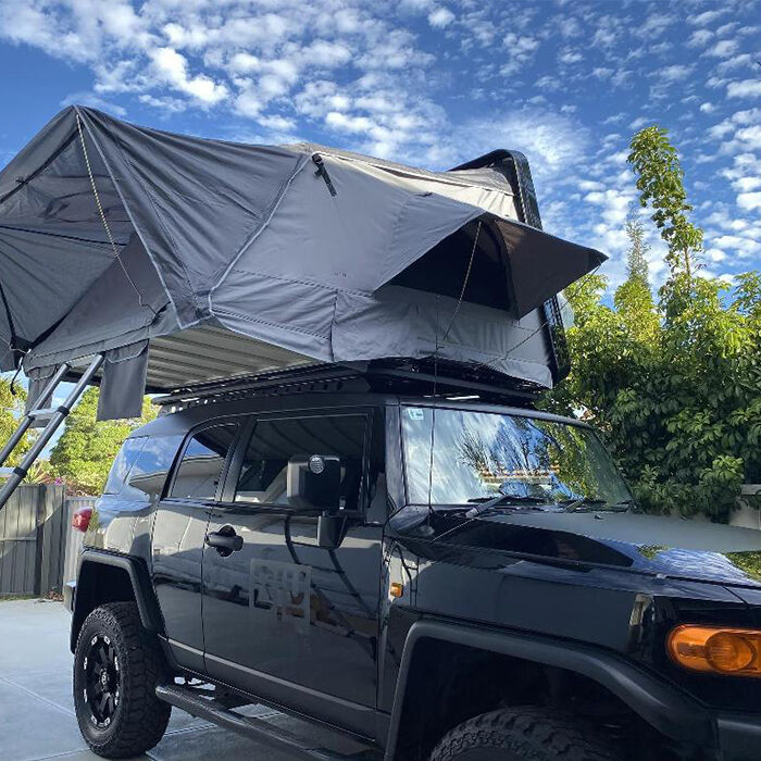 Experience the freedom of spontaneous camping trips with our #RoofTopTent. Simply unfold, relax, and immerse yourself in nature. #SpontaneousAdventures