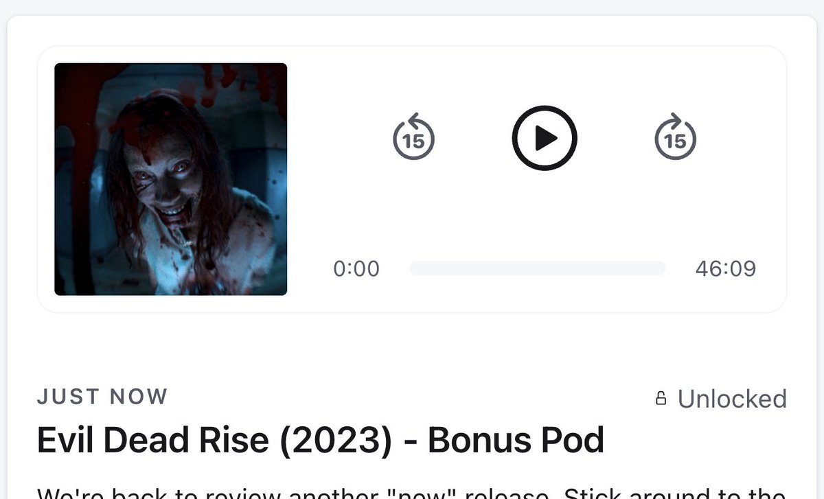 Jackson Rawlings (@kaine_hero12) on Twitter photo New <a href="/FatherSonHorror/">Father and Son Watch Horror Movies</a> Patreon bonus episode!
We pry open the Naturom Demonto once more to talk Evil Dead Rise 💀🍿
>>patreon.com/posts/evil-dea… New <a href="/FatherSonHorror/">Father and Son Watch Horror Movies</a> Patreon bonus episode!
We pry open the Naturom Demonto once more to talk Evil Dead Rise 💀🍿
>>patreon.com/posts/evil-dea…