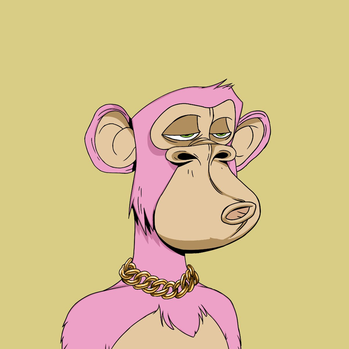 They said I could be anything, so I became a pink ape with a gold chain. Living the dream. 🐵😎 #JBAS #NFT #Metaverse