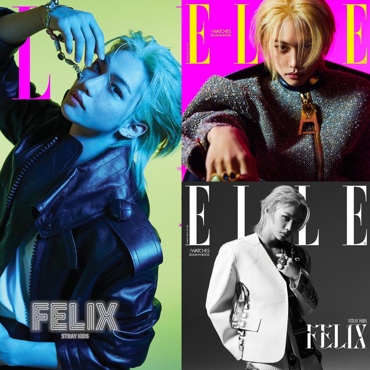 Felix of Stray Kids Covers Elle Korea in Louis Vuitton