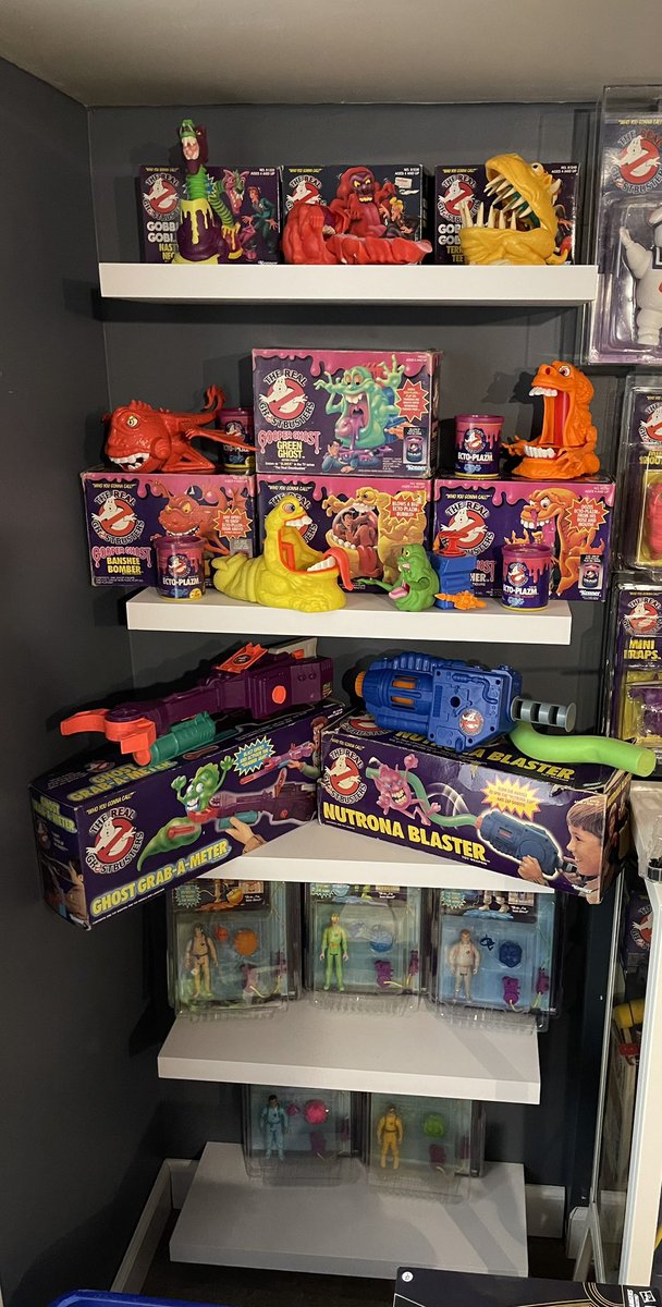 JLarsonTeamRizz's tweet photo. @MoonValjeanHere any of these bring back memories??  This is my OG Real Ghostbusters collection. https://t.co/6qMgCnfrnv