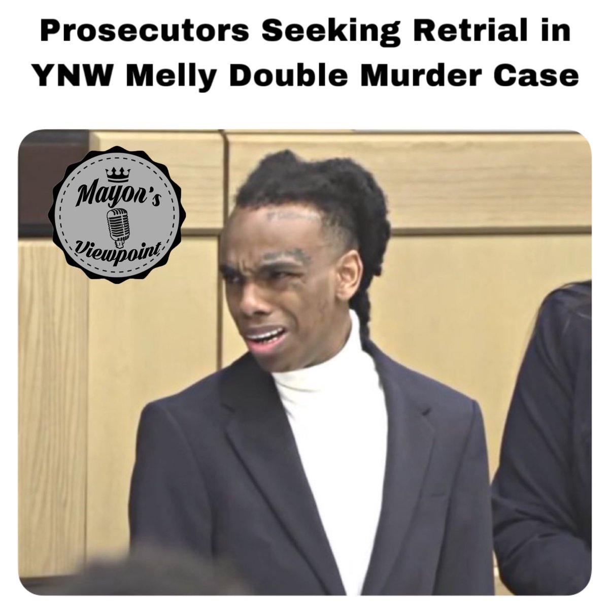 MayorsViewpoint's tweet photo. Prosecutors Seeking Retrial in
#YNWMelly Double Murder Case https://t.co/cO1Qbk6x7y