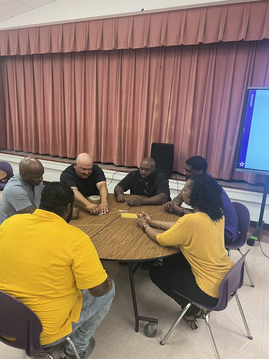 MarlinSecondary's tweet photo. Marlin Secondary staff is hard at work during the first day for professional development!! TEAM WORK MAKES THE DREAM WORK! https://t.co/cSWWBPKQtt