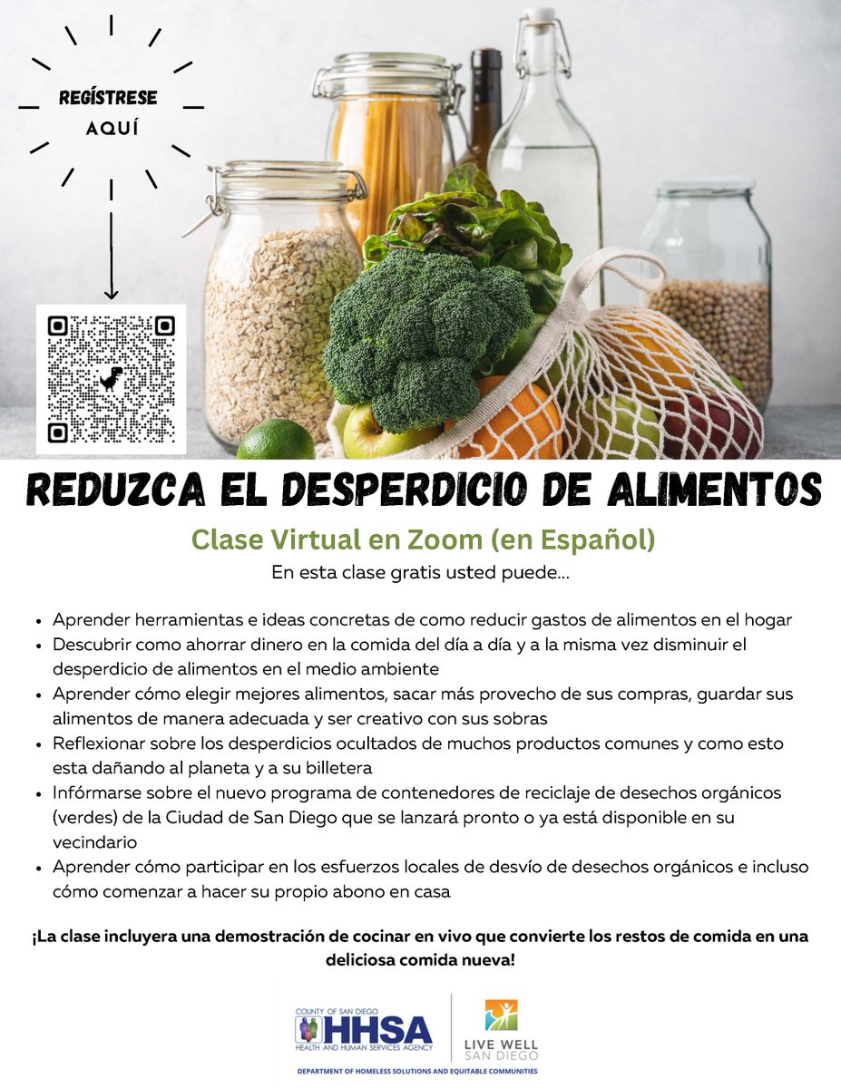 Don't let your food go to waste! Learn how you can improve your food choices, get more out of your groceries, properly store your food, and get creative with your leftovers. This workshop happens every last Monday of the month. Register today at ow.ly/Yb5a50P95uN