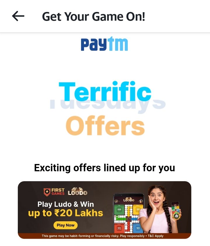 Let's foster responsible choices n empower youth for a brighter future! 

Say NO to ads promoting gambling-like Ludo games for money.  Let's inspire them to learn the art of wealth building instead of risking their hard-earned money! #ResponsibleGaming #EmpowerYouth
<a href="/Paytm/">Paytm</a>