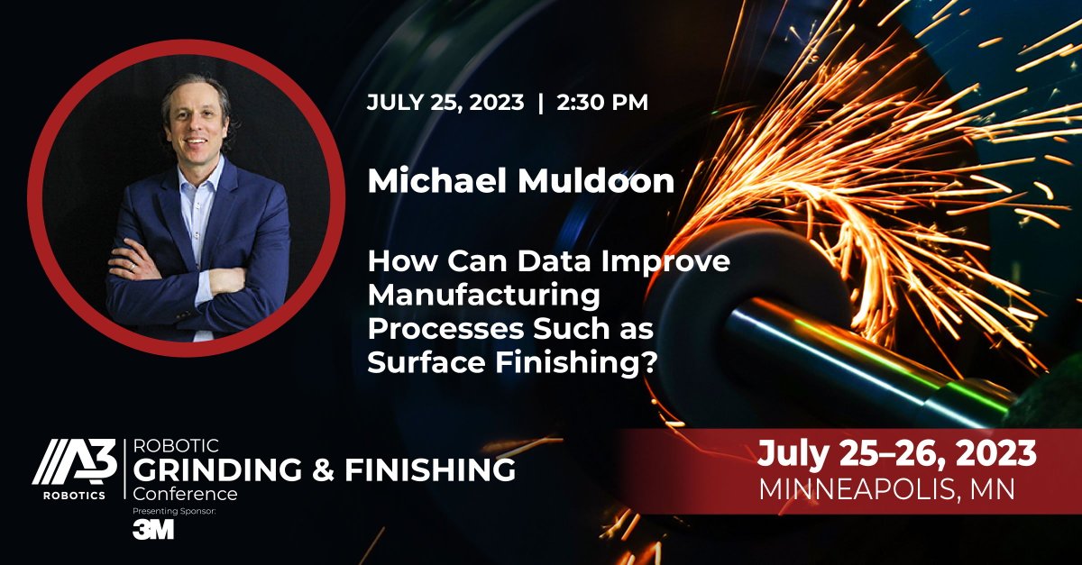 avrvisionrobot's tweet image. It's D-day!
@MichaelJMuldoon is ready for his conference at the RGFC Conference! And you?! 🙌 

✨ How Data Can Improve Manufacturing Processes Such as Surface Finishing ✨
When? Today at 2:30 pm

#rgfc2023 #roboticfinishing #deburring #robotics #conference @A3Robotics @3M