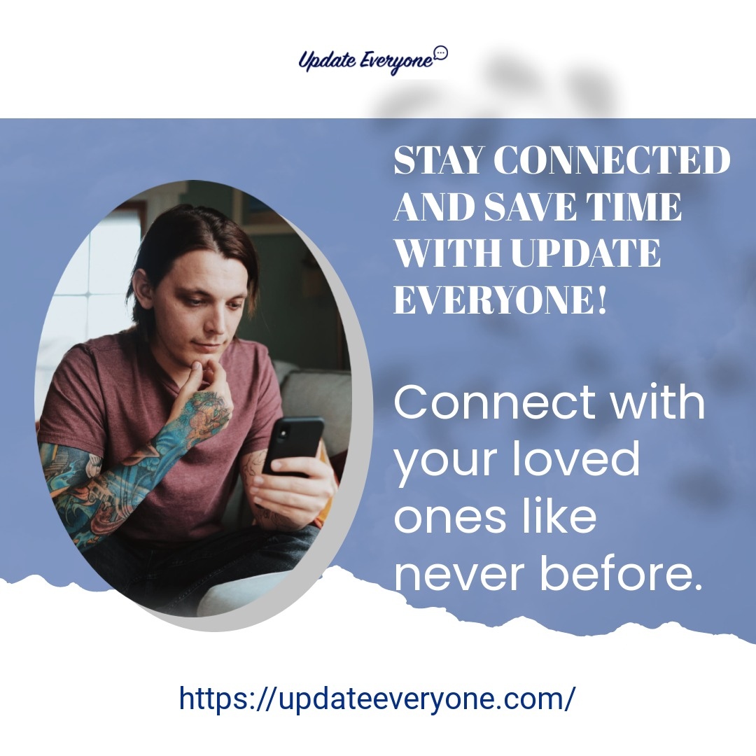 update_everyone's tweet image. Send sweet reminders and thoughtful messages for your loved ones. Update Everyone helps you celebrate every moment together.

Try it now: updateeveryone.com

#updateeveryone #seamlesscommunication #communicationoverload #fun #busy #communication #text #textblast