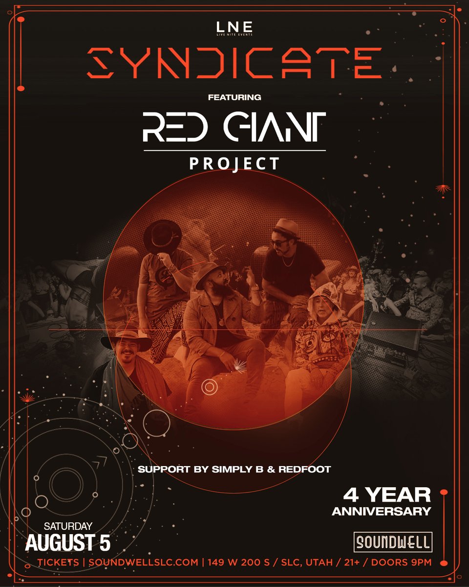 3 NEW Syndicate dates👽 

9.22 -  The Human Experience ✨
10.13 - Friday the 13th🖤 SaQi + <a href="/SirenandSeer/">Siren & Seer</a>
11.17 - <a href="/antennaemusic/">AN-TEN-NAE</a> 🔊Deep Bass Medicine🔊

🎫 SoundwellSLC.com

+ Don't miss the 4 Yr Anniversary ft. <a href="/redgiantproject/">redgiantproject</a> AUG 5TH🎈 

#SoundwellSLC #SyndicateSLC #LNE