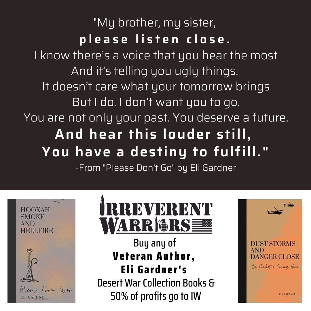 IWnational's tweet photo. Dust Storms and Danger Close: On Combat and Coming Home (The Desert War Collection) https://t.co/RkFimXmaHc

Hookah Smoke and Hellfire: Poems from War (The Desert War Collection) 
https://t.co/e4d8Nwdwi3

#irreverentwarriors #suicideprevention #bettertogether #booksforacause https://t.co/uWlYiX6KMq