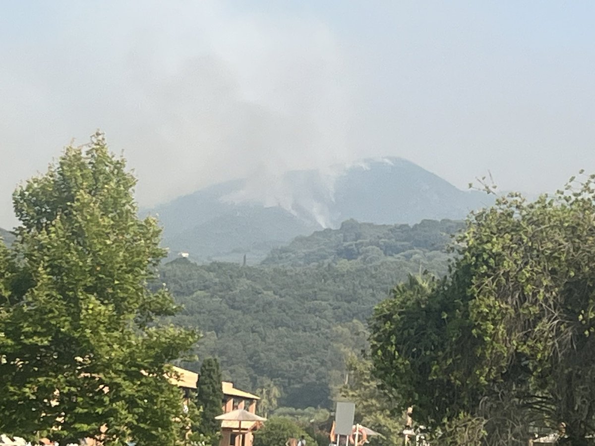 amesrobbs's tweet photo. @jet2tweets having spoken to a member of team about concerns here in acharvai north corfu doesn’t seem jet2 are aware of how much worse fires got today. Still no advice or info from jet2. Helicopters overhead back and forth all day but it’s spreading towards us https://t.co/d42yimp0eD