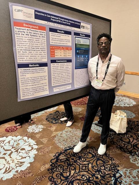 CareResourceFL's tweet image. Today, we presented a poster at the FPHA’s 2023 Annual Educational Conference in Orlando! Health center staff showcased Project Dare, a successful intervention program addressing the unmet needs of people living with HIV. 

  #CareResource #ProjectDare #FPHA