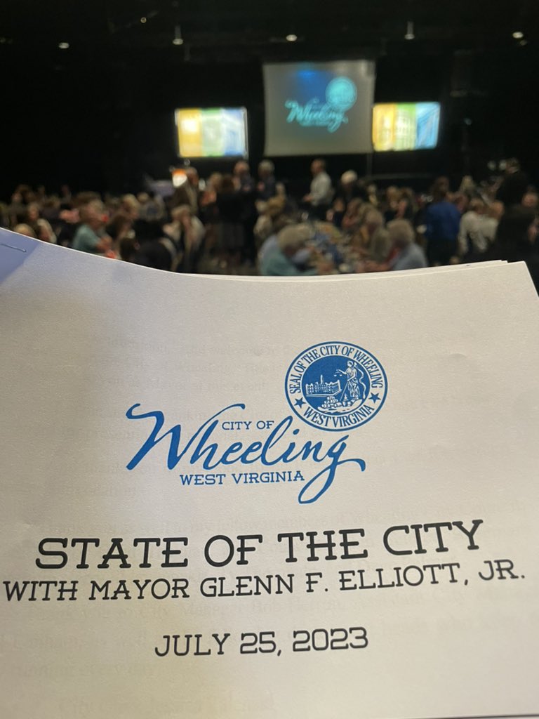 HAPPENING NOW: The annual State of the City is about to begin. Mayor Glenn Elliott will discuss all the happenings in @CityofWheeling and where the future is headed. Watch life on the @WTRF7News Facebook page and at WTRF.com.