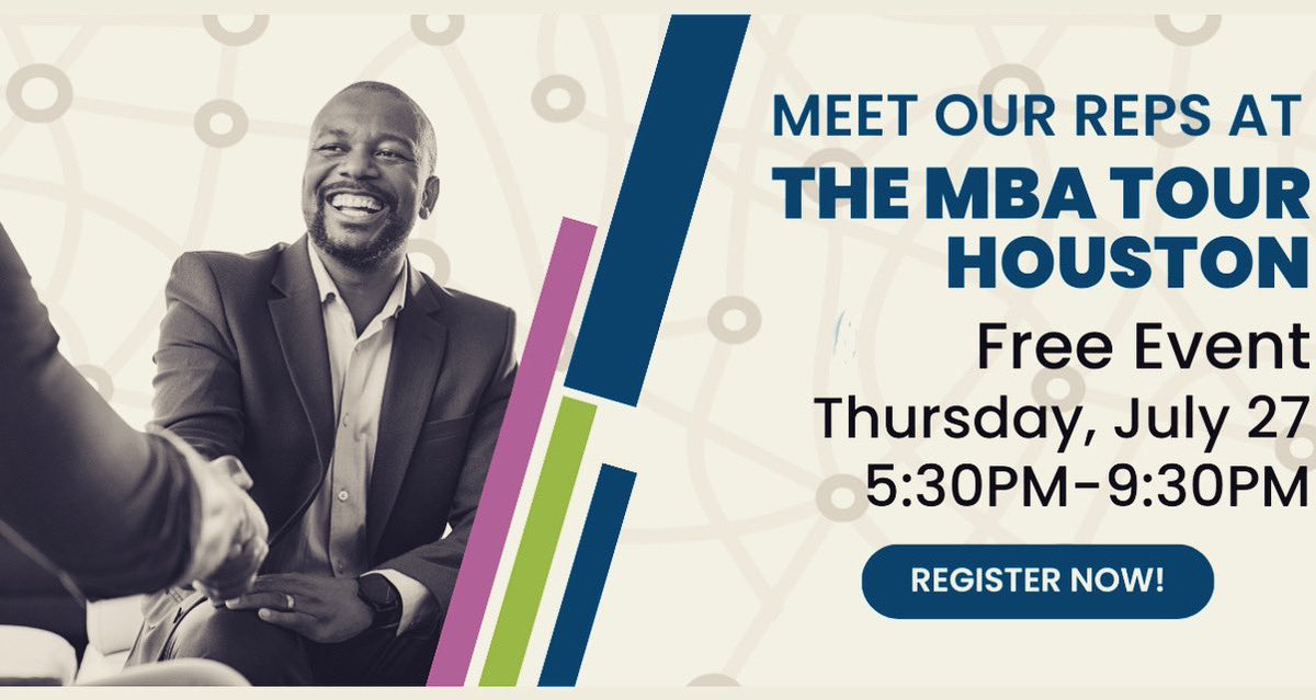 ✈️ Our team will see you in Houston! Registration is FREE 
tours.mba.com