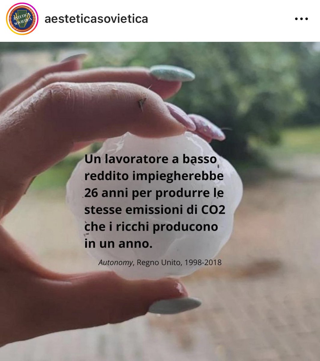Andre_1791's tweet photo. com’era? l’ambientalismo senza lotta di classe è giardinaggio? esatto. https://t.co/acasKNRgHd