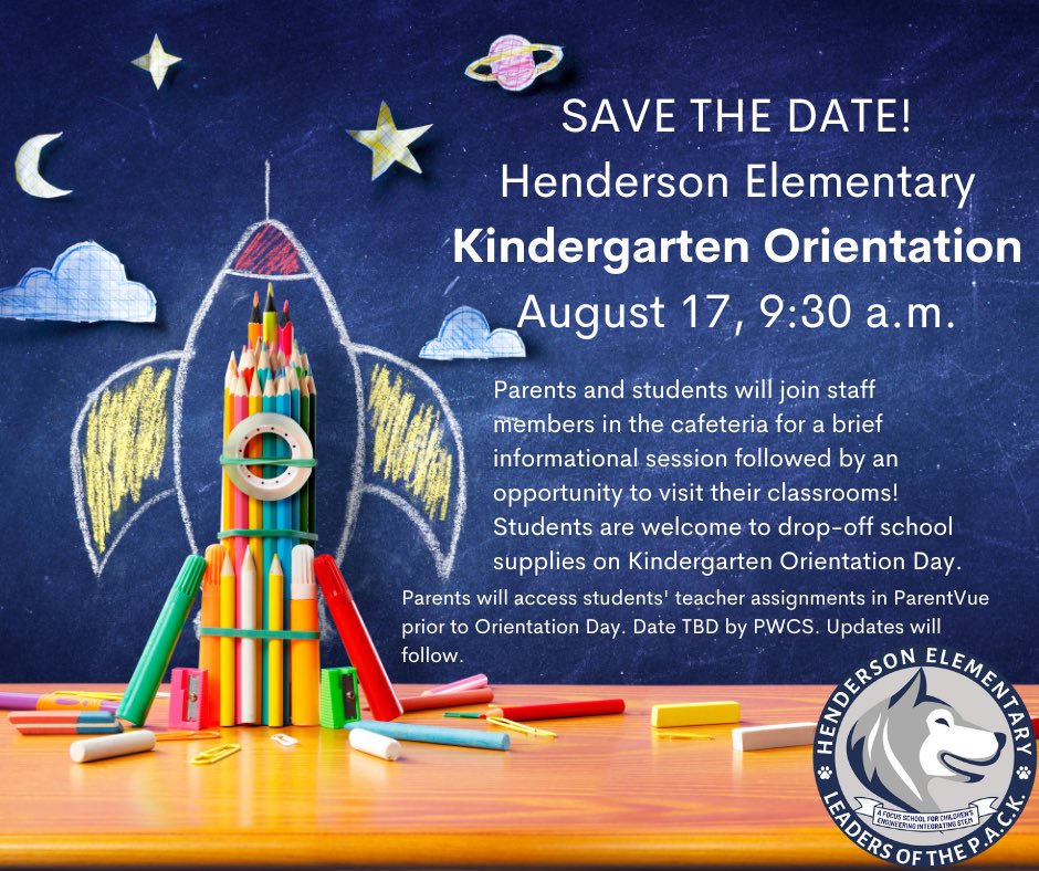 We look forward to welcoming our kg families @ 9:30 a.m. for KG Orientation! Students will ride a school bus while parents receive information from staff during a brief presentation in the cafeteria. Students will get to see their classrooms & meet their teacher after the ride.