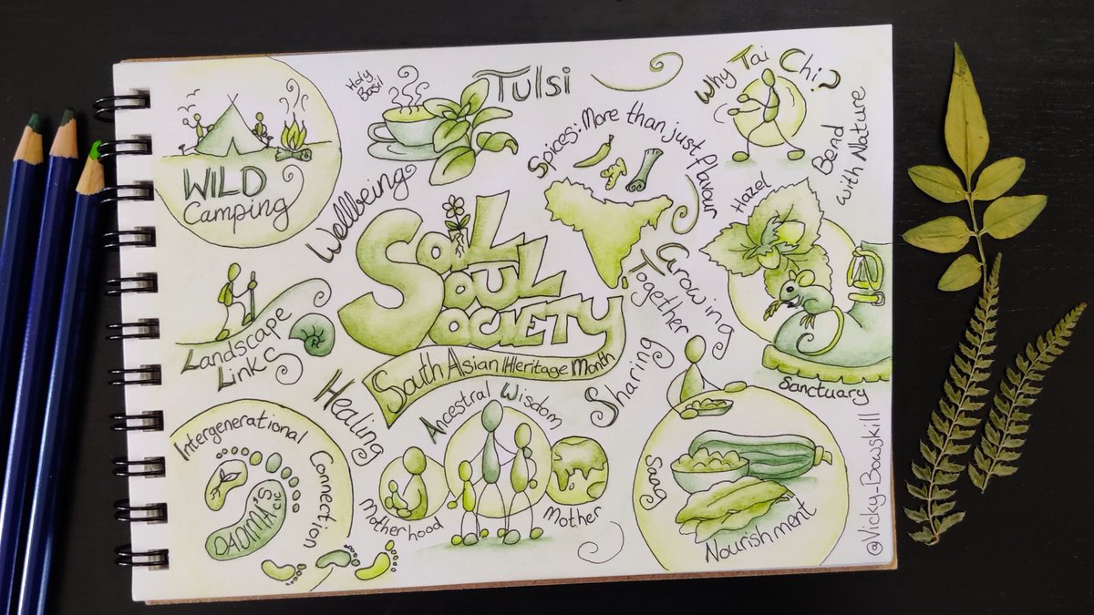 TY @Vicky_Bowskill for Dadima's creative @SAHM_UK #naturedoodles You captured the event at @ChilternOAM so beautifullY. This art will be inc in Dadima's ebook sn. TY everyone who attended & made the day so special with their #naturestories #storiestotell #ourstoriesmatter
